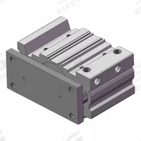 SMC Guided Cylinder: 63 mm Bore Dia, 25 mm Stroke Lg, Slide Bearing, Through Hole Mounting, Aluminum (MPN MGPM63TN-25AZ). Key specifications — attr1135003: Top Ported; attr946022: Through Hole; attr946038: MGP; attr945997: SMC; attr1112190: Slide Bearing.