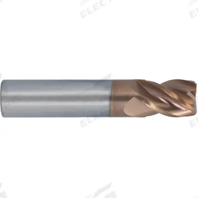 CLEVELAND Corner Radius End Mill: Carbide, T-Max Coated, 4 Flute, 3/16" Mill Dia - Fast-Cutting Carbide Corner-Radius End Mills for Stainless Steel & Super Alloys
