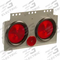 GROTE Stop/Turn/Tail Light: Incandescent, Stop Light, Red, Rectangular, 7 3/4 in Overall Ht, Screw (MPN 51052). Key specifications — Standards: FMVSS 108; Electrical Connection: Male/Female Bullets; Brand: GROTE; Installation Type: Permanent; Lens Color: Red; Mount Type: Screw; Lighting Technology: Incandescent; Light Type: Stop Light.