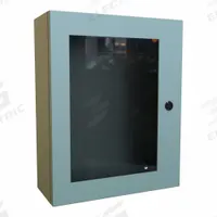 HAMMOND Electrical Enclosure: Steel, 20 in x 16 in x 6 in, NEMA 12/3R/4, Solid with Window Cover (MPN EN4SD20166WGY). Key specifications — Closure Method: 1/4-Turn Latch; Brand: HAMMOND; Knockouts: Not Included.