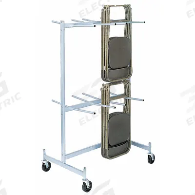 RAYMOND PRODUCTS Chair Cart: 800 lb, 43 1/2 in L x 32 in W x 74 in H, For 48 Chairs - Hanging Racks for Folding Chairs