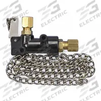Manual Lanyard Air Valve: 3 in Lg (In.), 1 3/4 in Wd (In.), 1 in Ht (In.) (MPN 803-LV). Key specifications — Color: Black; Material: Plastic; Includes: Mounting Hardware; Brand: WOLO; Accessory Type: Hand Pull Air Valve.