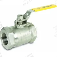 SHARPE Manual Two-Way Ball Valve: 1/4 in, Stainless Steel, Straight Valve Body, FNPT x FNPT, Delrin (MPN 4353011300). Key specifications — Brand: SHARPE; Handle: Locking Lever.