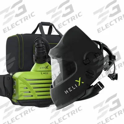 MSA PAPR Kit: Helmet, Belt-Mount, Battery/Belt/Charger/HE Filter in Carry Bag - MSA Optimair TL Welding PAPR Systems