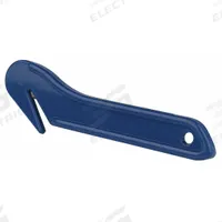 WESTWARD Stretch Film Cutter: 7 in Overall Lg, Contoured Handle, Plain, Steel, Blue, Beveled (MPN 4NZD9). Key specifications — attr307620: Blue; attr307617: Contoured; attr307618: Plain; attr307619: Steel; attr307627: Metal Detectable; attr307634: Beveled; attr324885: WESTWARD.