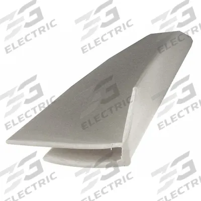 PAWLING Corner Cover: PVC, Outside Corner, 8 ft Panel Size, Silver Gray - PVC Wall Panels & Coverings Trim