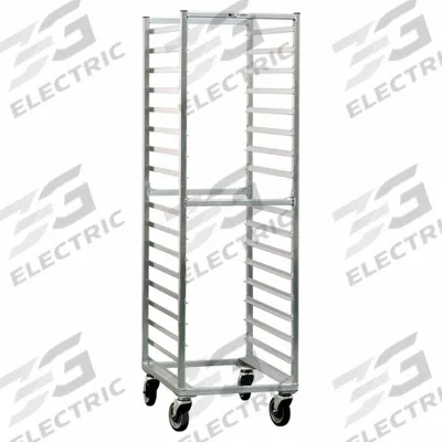 NEW AGE INDUSTRIAL Poly Box/Sheet Pan Combination Rack: 17 Slots, 3 1/2 in Betw Shelves - Combination Poly Box & Sheet Pan Storage Racks