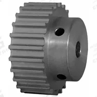 DAYTON Timing Pulley: Curvilinear, Fixed, For 9 mm Belt Wd, 24 Teeth, 5 mm Pitch, Aluminum (MPN 24-5M09-6A3). Key specifications — Brand: DAYTON; Finish: Clear Anodized; For Belt Series: Powerhouse®.