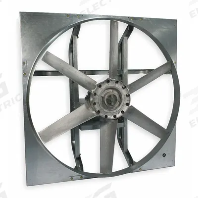 Dayton Supply Fan: 60 in Blade, Cast - Belt-Drive Panel Supply Fans without Drive Package