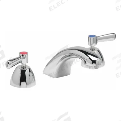 ZURN Low Arc Bathroom Faucet: AquaSpec, Brass, Chrome Finish, 2.2 gpm Flow Rate - Widespread Handle Bathroom Faucets
