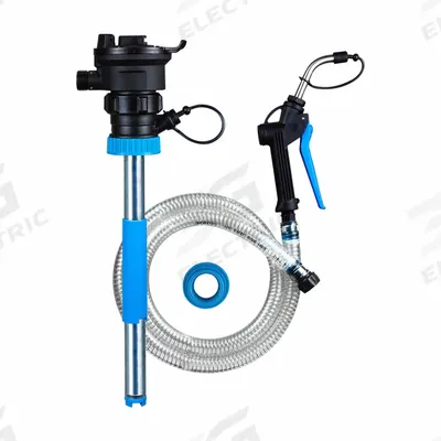 MACNAUGHT Battery Operated Pump: Pumps with Discharge Hose & Nozzle, 18V Battery Size - Cordless Battery-Powered Drum Pumps