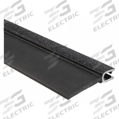 TRIM LOK Trim Seal: Top Flap, 25 ft Overall Lg, PVC Outer - Flap Seal