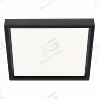 Square Downlight: 4 in Dia, Black, 5/8 in Ht, 650 lm, 4000K, 10 W, 120 to 277V AC (MPN S4S840K7BKZ10U). Key specifications — Color Temperature: 4000K; Housing Finish: Matte; Lighting Technology: LED; Fixture Shape: Square; Voltage: 120 to 277V AC; Emergency Battery Backup: No; Fixture Type: Vanity; Brand: LIGHTOLIER.