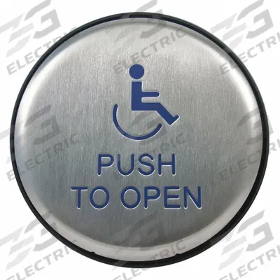 BEA Exit Push Button: 4 3/4 in Ht, 1 in Dp, 4 3/4 in Wd, ADA Compliant - Push-to-Exit Buttons