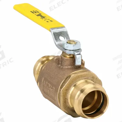 APOLLO Manual Two-Way Ball Valve: 1 in, Brass, Straight, Press x Press - Brass Ball Valves