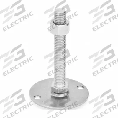JW WINCO Male-End Leveling Mount: Swiveling Stud, 1/2"-13 Thread Size, 1.97 in - Swivel Male Leveling Mounts