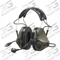 3M Communication Headset: Over the Head Earmuff, 23 dB NRR, Wired, Green (MPN MT14H418A-47 GN). Key specifications — Cup Color: Green; Intrinsically Safe: No; Connection Type: Wired; Two-Way Radio Communication Type - MERCH: Listen and Talk; Includes: User Instructions; Brand: 3M; Foldable: No.