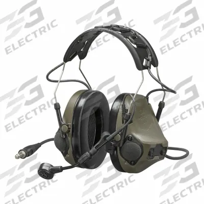 3M Communication Headset: Over the Head Earmuff, 23 dB NRR, Wired - Tactical Over-the-Head Headsets for Communication
