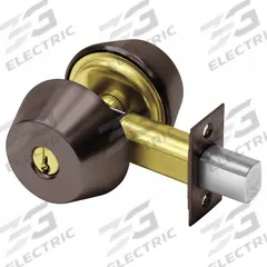 SARGENT Deadbolt Lock: Cylindrical, 1 3/8 in Door Thick - Max, Bronze (MPN 484 10B). Key specifications — ADA Compliant: No; Brand: SARGENT; Cylinder Core Type: Conventional Core Cylinder; Finish: Dark Oxidized Satin Bronze, Oil Rubbed; Keyway Type: 4A; Includes Core: Core Included; Ligature Resistance: Not Ligature-Resistant.