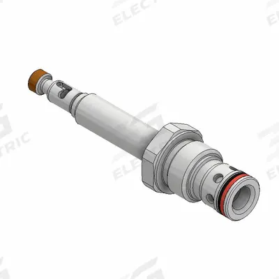 Parker Poppet Valve: Steel, Screw-In, Two Positions, Normally Open, Two-Way - Solenoid Cartridge Valves