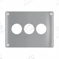 LEGRAND Wall Plate: Single Circular Opening, 3 Gang, Silver, Jumbo Size (MPN WSP63N912PS). Key specifications — Brand: LEGRAND; Material: Stainless Steel; Includes: Allen Head Screws.