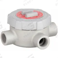 Conduit Outlet Body: Iron, GU, 1 in Trade Size, T Body, 19 cu in Body Capacity (MPN GUT100). Key specifications — Series: For Standard Body; Compatible Conduit Trade Size: 1 in; Thread Gender: Female; Hub Style: Threaded; Cover Included: Yes; Body Style: T; Connection Type: Threaded; Back Type: Round.