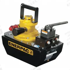 ENERPAC Air Hydraulic Pump: 10,000 psi Max. Op Pressure, 1,155 cu in Reservoir Capacity, Pendant (MPN ZA4420MX). Key specifications — attr944931: Advance; attr944932: 3-Position; attr995446: Pendant.