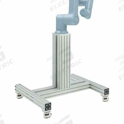 80/20 Tube Framing System Profiles: T-Slot Cobot Pedestal, 900 mm H x 809 mm W x 960 mm L - Robot Mounts