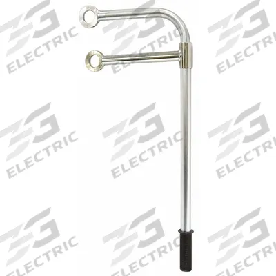 GARLOCK SAFETY SYSTEMS Grab Bar: 3 1/2 ft Overall Ht, Steel, Zinc Plated, Silver - Roof Hatch Guardrail System Kits