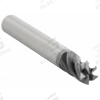 WIDIA HANITA Square End Mill: Carbide, AlTiN Coated, 5 Flute, 3/8" Mill Dia, 1" LOC - Fast-Cutting Carbide Square End Mills for Stainless Steel & Super Alloys