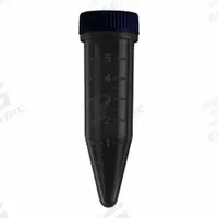 APPROVED VENDOR Centrifuge Tube: Centrifuge Tube, Polypropylene, 5 mL Capacity - mL, Conical, Black (MPN C2540-OB). Key specifications — Brand: APPROVED VENDOR; Graduated: Yes; Closure Color: Black; Includes: Attached Screw Caps; Includes Closure: Yes; Body Color: Black; Bottom Shape: Conical; Body Material: Polypropylene.