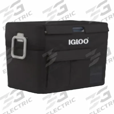 IGLOO Cooler Cover: 62 qt Capacity - Max, Polymer, Black, 24 5/8 in Overall Lg - Covers for Refrigerated Chest Coolers