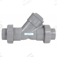 HAYWARD True Union Y Check Valve: Piston, Y-Style Valve Body, 2 1/2 in Pipe Size, FNPT x FNPT, PVC (MPN YC10250TU). Key specifications — Brand: HAYWARD.