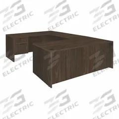 REGENCY Desk: Particle Board, Walnut, 2 Pedestals, 4 Drawers, 71 in Overall Wd, 29 in Overall Ht (MPN LUD7135NW). Key specifications — Desktop Material: Particle Board; Includes Modesty Panel: Yes; Pedestal Location: Double Pedestal; Kit Product Type: Double Pedestal Desk; Desktop Color: Walnut; Brand: REGENCY; Frame Color: Neo Walnut; Frame Material: Particle Board.