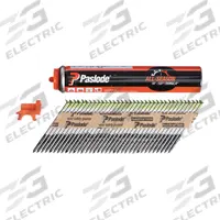 PASLODE Framing Nails,3" L,Plain,PK1000: Framing Nails, Offset Round, Smooth, Steel, Plain, 1,000 PK (MPN 650524). Key specifications — Point Type: Diamond; Brand: PASLODE.