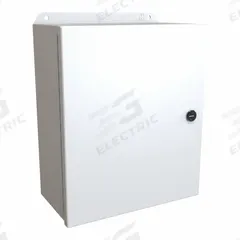 HAMMOND Electrical Enclosure: Steel, 12 in x 10 in x 5 in, NEMA 12/13/3R/4, w/Panel, Solid Cover (MPN EJ12105LG). Key specifications — Closure Method: Latches; Brand: HAMMOND; Knockouts: Not Included.