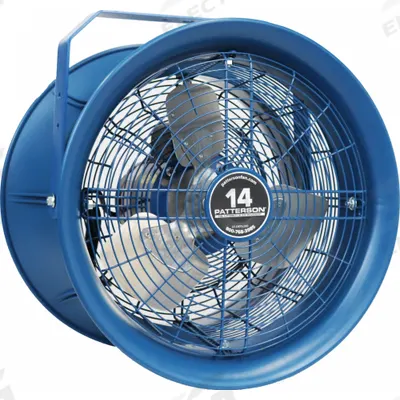 PATTERSON Fan Head: 14 in Blade Dia, 1 Speeds, 115/208 to 230V AC, 1/4 hp Motor - High-Velocity Industrial Fan Heads