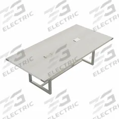 MIRELLA Conference Table: Rectangle, Fiberboard, White Ash, 47 1/4 in Overall Lg, 96 in Overall Wd (MPN MRCS8WAH). Key specifications — attr987891: Traditional Leg; attr987894: Fiberboard; attr987867: Steel; attr987857: MIRELLA; attr987872: Steel.