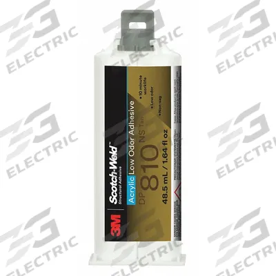 3M Acrylic Adhesive: DP810NS, Ambient Cured, 48.5 mL, Dual-Cartridge, Tan - Acrylic Dual Cartridges for Two-Part Applicators