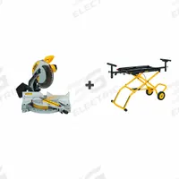DEWALT Miter Saw Kit: Not Sliding, 8 in Max. Cut Wd @ 0 Deg. Miter, 50°to 50°, 50° Miter Angle - Min (MPN DWS715/DWX726). Key specifications — attr1170315: Not Sliding; attr1170332: DEWALT.