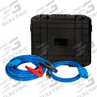 BUYERS PRODUCTS Booster Cable: Quick Connect, 4 AWG, Std Jaw, 28 ft Cable Lg, Blue (MPN 5601026). Key specifications — Cable Connection Type: Quick Connect; Cable Wire Gauge: 4 AWG; Jaw Type: Standard Jaw; Cable Jacket Color: Blue; Includes: 6 ft Battery Side Cable with Quick Connector; Brand: BUYERS PRODUCTS.