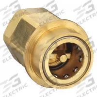 SNAP-TITE Hydraulic Quick Connect Hose Coupling: 1 1/2 in, Brass, 18.93 lpm Max. Flow Rate, Nitrile (MPN BVHC24-24F). Key specifications — Thread Size: 1-1/2"-11-1/2; Seal Material: Nitrile; Brand: SNAP-TITE.