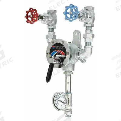 LEONARD VALVE Hose Station: 9 gpm Max. Flow Rate, 3/4 in, FNPT x MGHT, 28 in Overall Ht - Hose Stations
