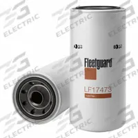 FLEETGUARD Automotive Oil Filter: 13 3/8 in Overall Ht, 17 1/2 in Overall Lg, 11 7/8 in Overall Wd (MPN LF17473). Key specifications — Brand: FLEETGUARD; Compatible Vehicle Make: Letourneau-Westinghouse; Media Material: Cellulose.