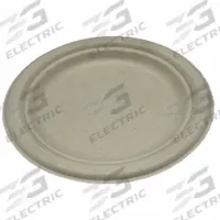 APPROVED VENDOR Disposable Fiber Plate: Ivory, Heavy-Wt, 7 in Disposable Plate Size, 1,000 PK (MPN EPL-07-PF). Key specifications — Shape: Round; Coating/Lining: Uncoated/Unlined; Material: Fiber; Microwave Safe: Yes; Pattern: Patternless; Product Type: Dinner Plate; Brand: APPROVED VENDOR.