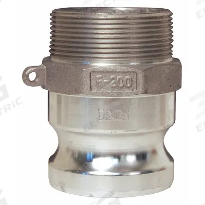 DIXON VALVE & COUPLING Cam and Groove Adapter: 5 in Coupling Size, 5 in Hose Fitting Size, 5 in -8 Thread Size - Type F Aluminum Cam & Groove Fittings