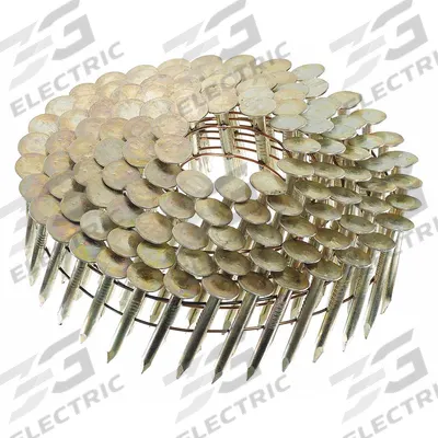 SENCO Roofing Nails,1 1/2" L,Galvanized: Roofing Nails, Flat, Smooth, 1 1/2 in Overall Lg - Collated Roofing Nails