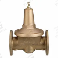 ZURN WILKINS Water Pressure Reducing Valve: Flanged x Flanged, 2 1/2 in Pipe Size, Bronze, No Union (MPN 212-500XLFC). Key specifications — Brand: ZURN WILKINS; Union Type: No Union; Low-Lead Compliance: Low-Lead Compliant.