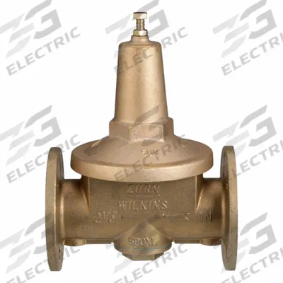 ZURN WILKINS Water Pressure Reducing Valve: Flanged x Flanged, 2 1/2 in Pipe Size, Bronze - Standard Capacity Water Pressure Regulators