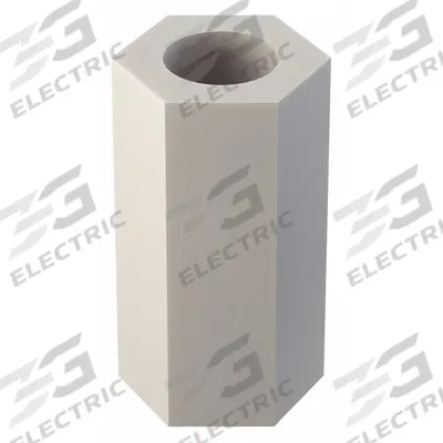 APPROVED VENDOR Spacer: #6 Screw Size, 3/8 in Overall Lg, Hex, Nylon, Plain, Nylon, 6/6 Nylon - Plastic Spacers